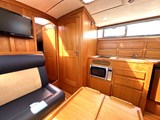 Saloon view to galley, aft cabin and day heads